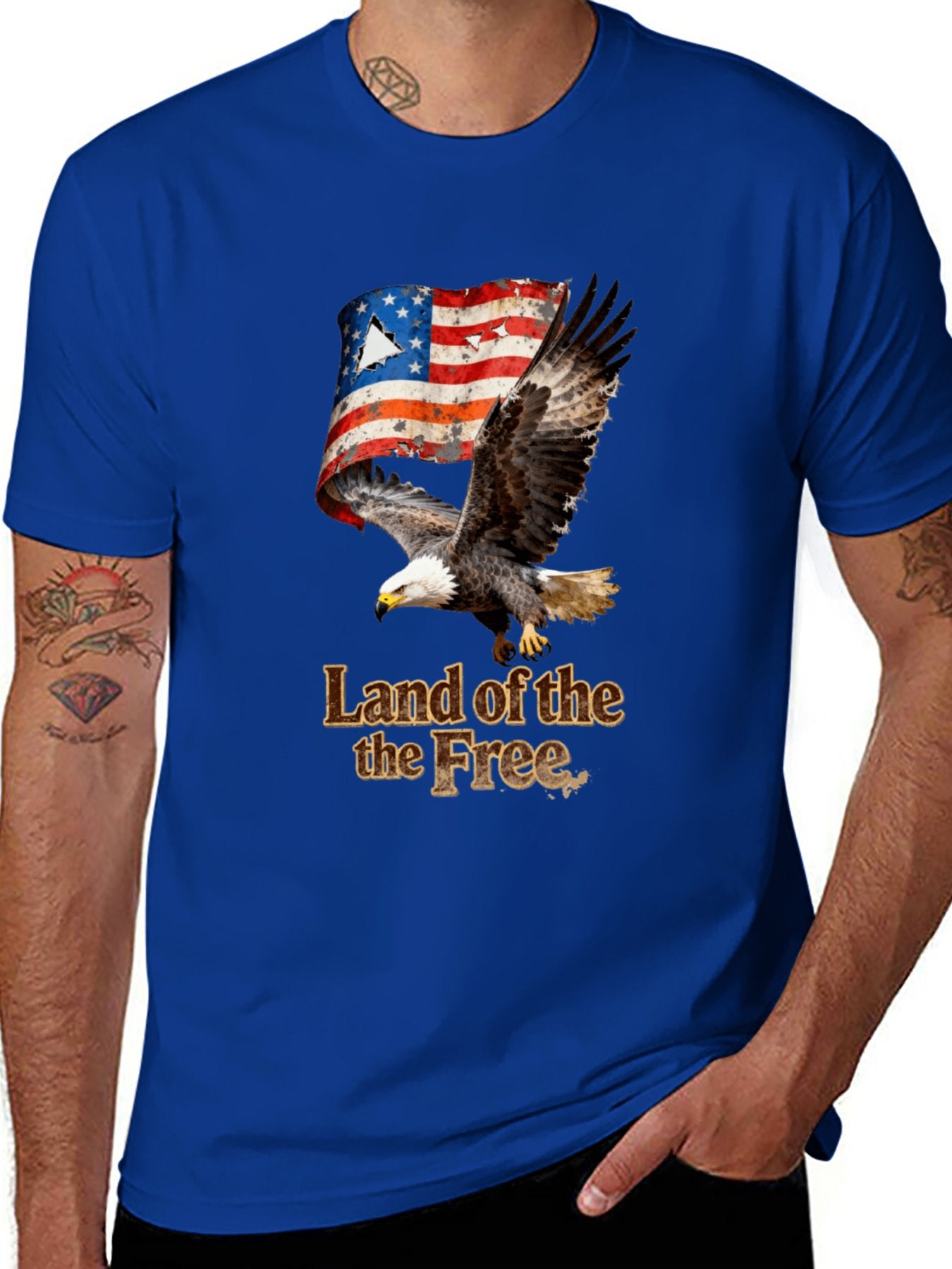 T-shirt Vintage Eagle Flag T-shirt