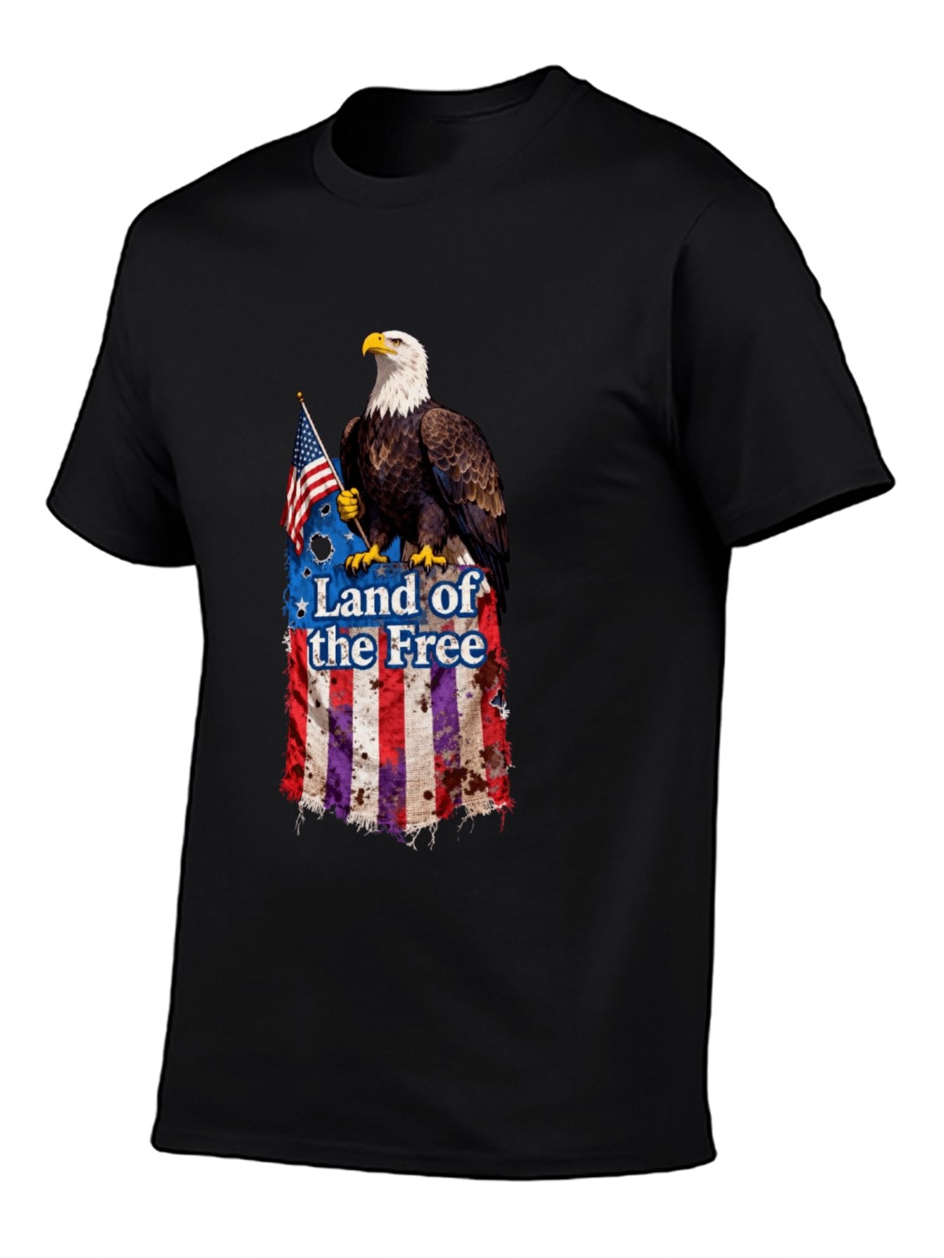 T-shirt Bald Eagle flag T-shirt