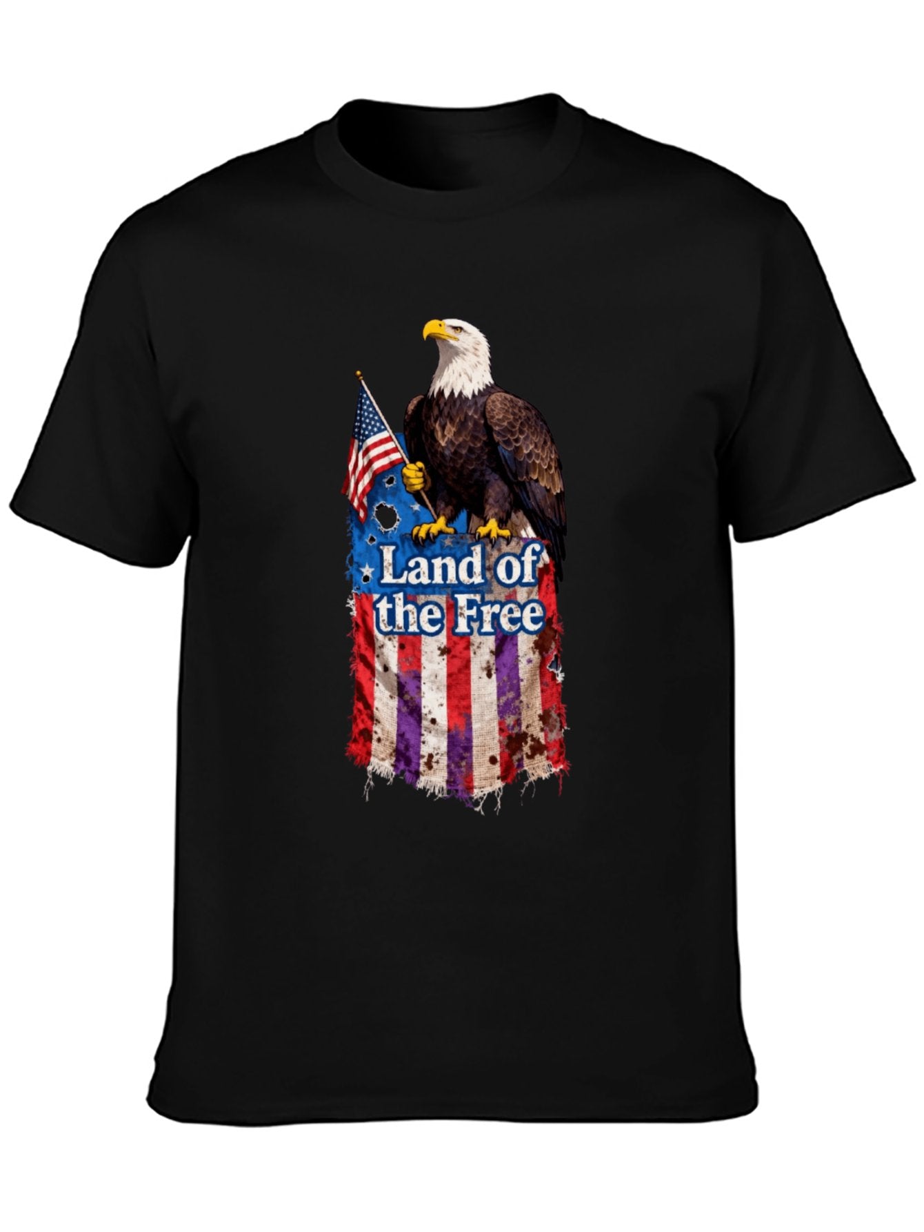 T-shirt Bald Eagle flag T-shirt