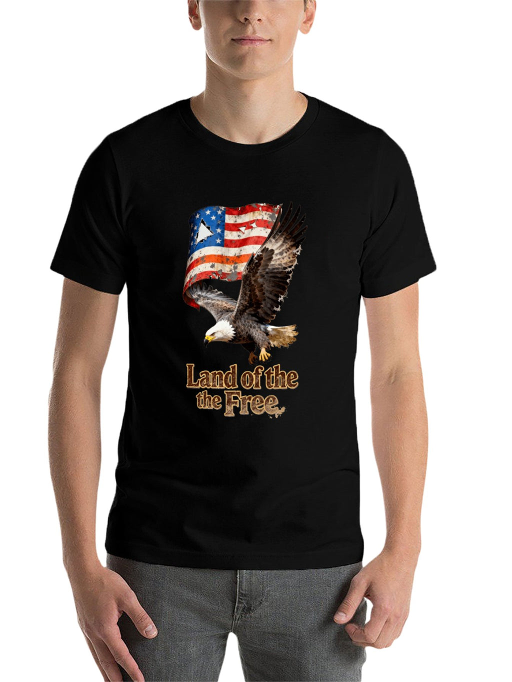 T-shirt Vintage Eagle Flag T-shirt
