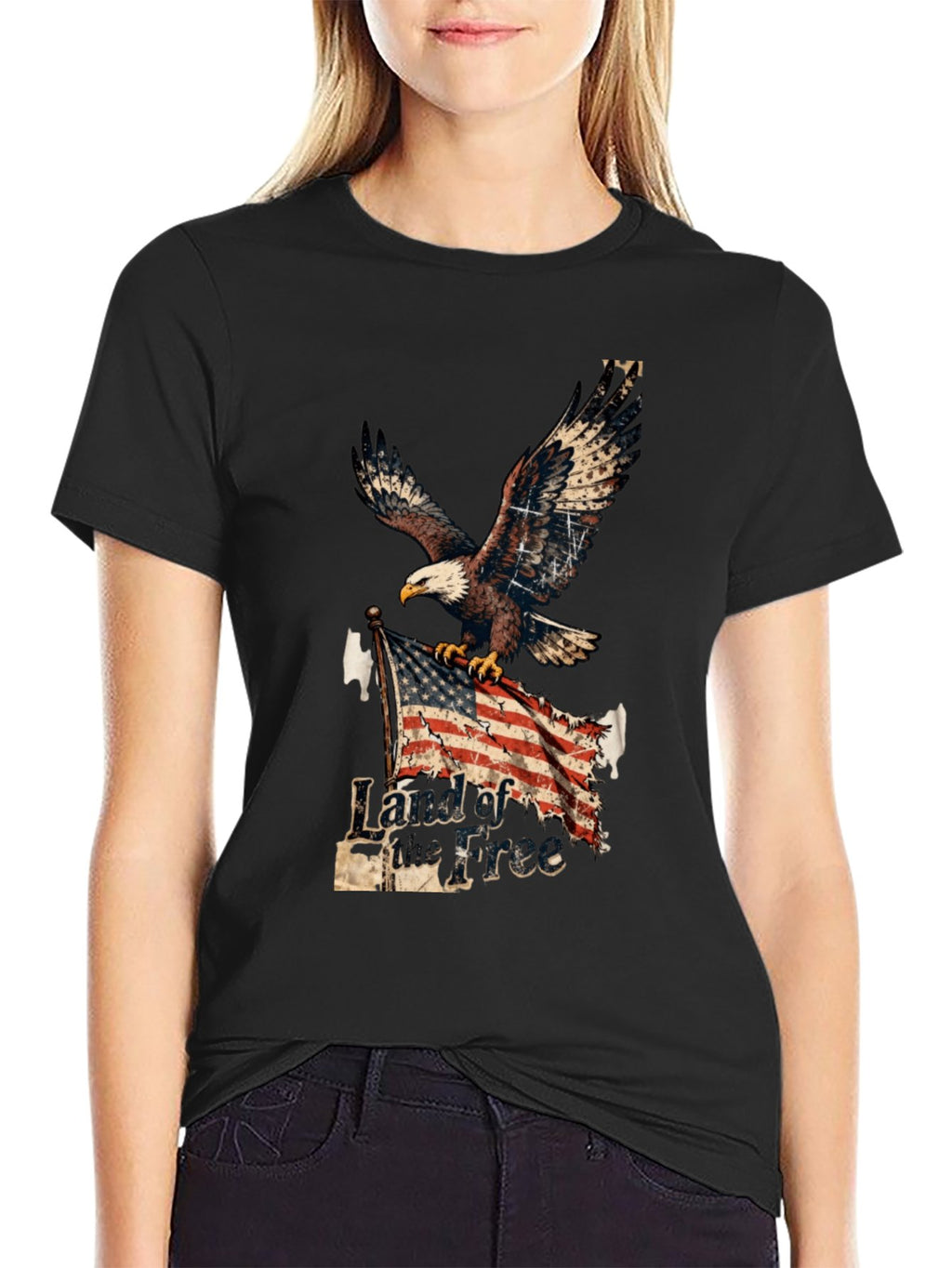 T-shirt Vintage Bird Flag T-shirt
