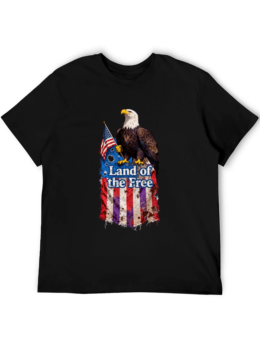 T-shirt Bald Eagle flag T-shirt