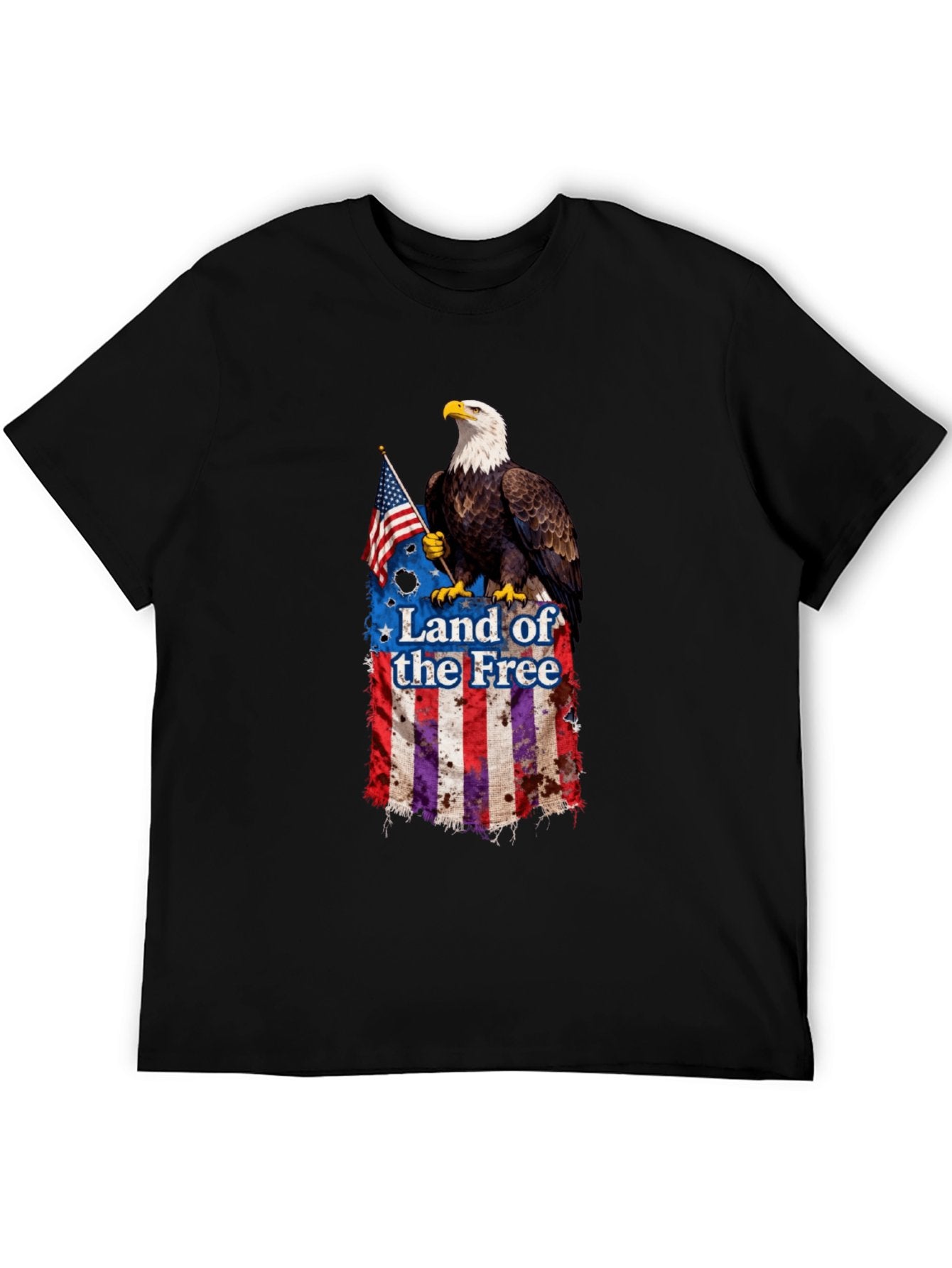 T-shirt Bald Eagle flag T-shirt