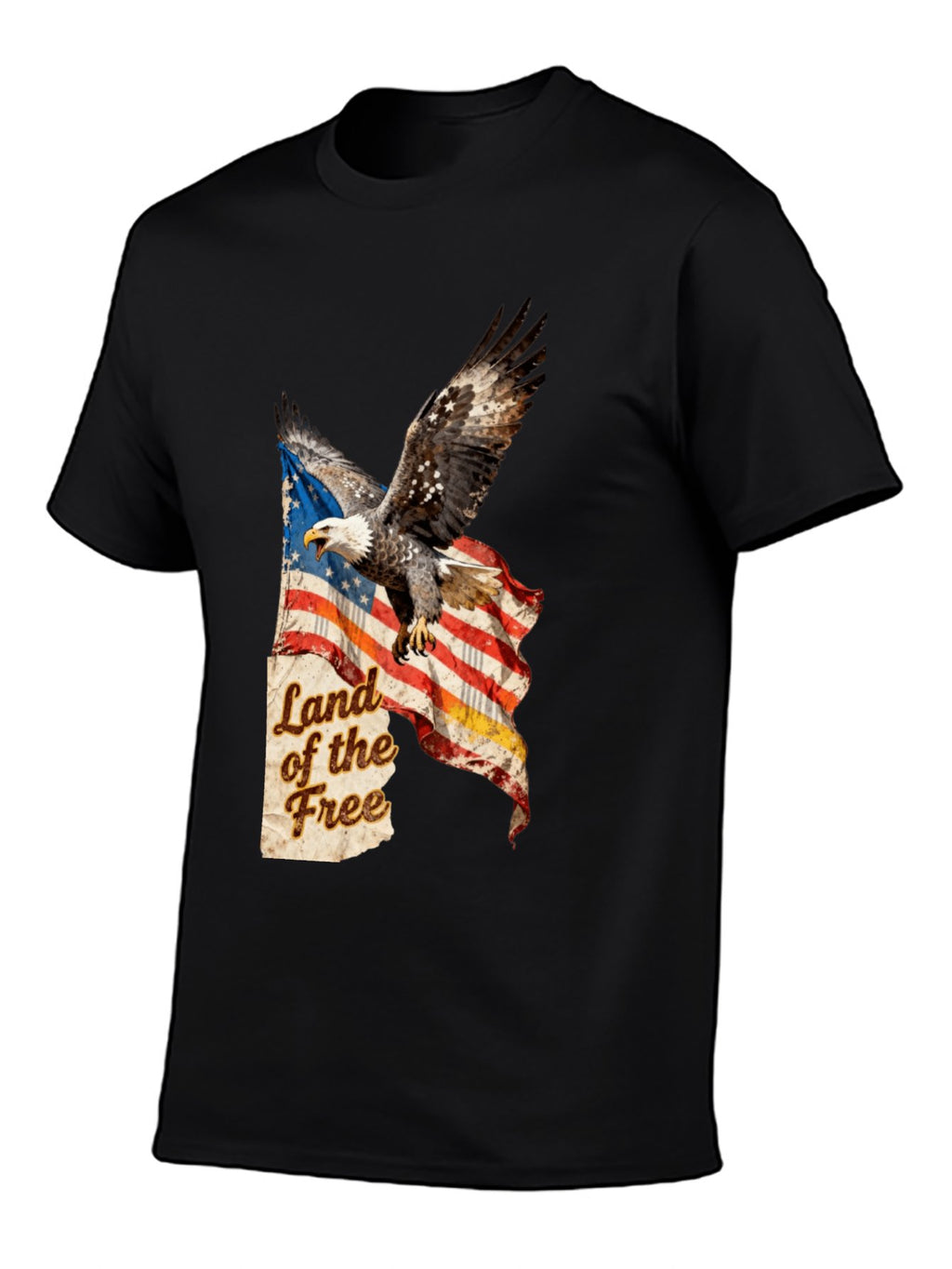 T-shirt Vintage Eagle Flag T-shirt Design