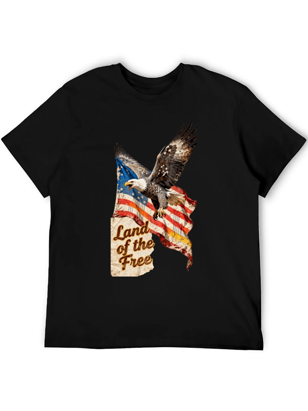 T-shirt Vintage Eagle Flag T-shirt Design