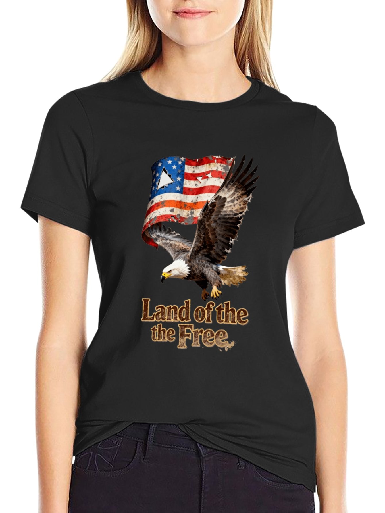T-shirt Vintage Eagle Flag T-shirt