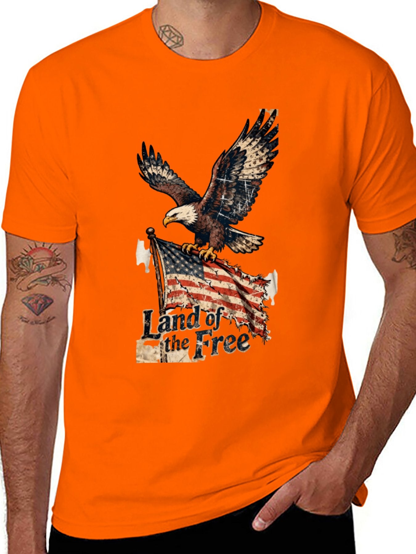 T-shirt Vintage Bird Flag T-shirt